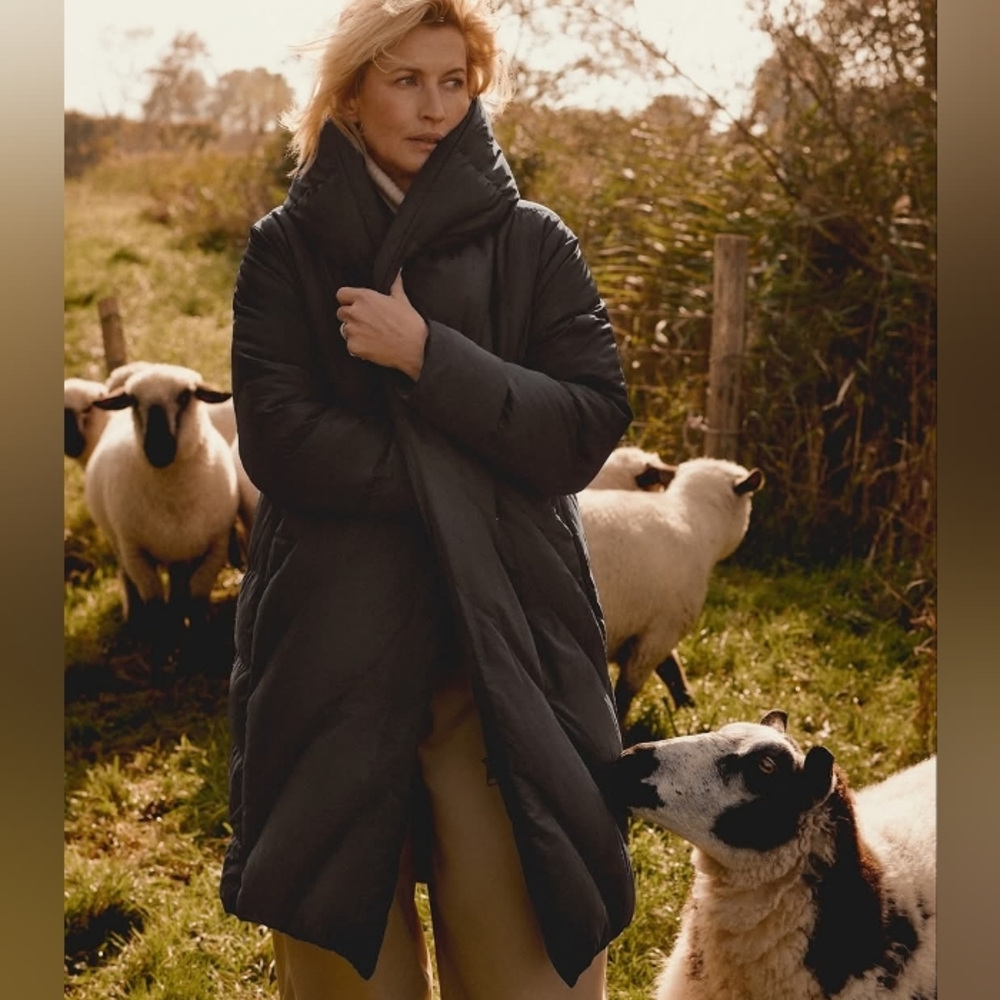 CREENSTONE Shona Black Down Filled Puffer Coat 44 XL